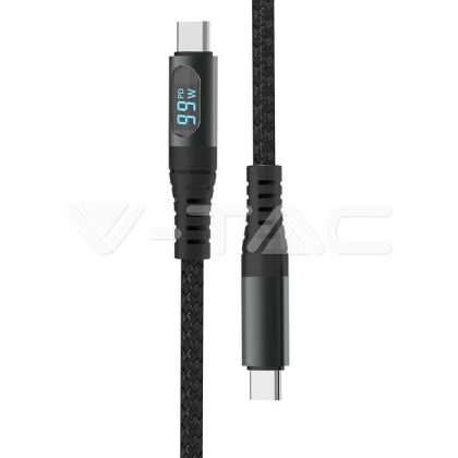 1М Кабел Тип C Към USB Черен