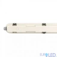LED Влагозащитено Тяло М-Серия 1200мм 36W 6400K Авариино Захранване Стоманен Клип 120LM/W