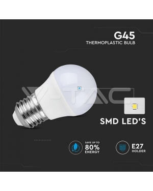 LED Крушка - 4W E27 G45 3000K LED крушки Е27