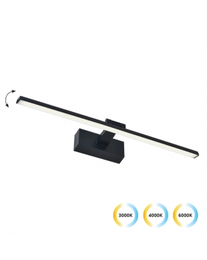 Аплик черен Jasper 13W 446 Lm 3000K 220-240V AC IP44 Осветление за баня