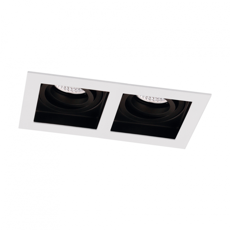 Спот за вграждане бял Artsi 2 x Max 50W 220-240V AC IP20 LED осветление