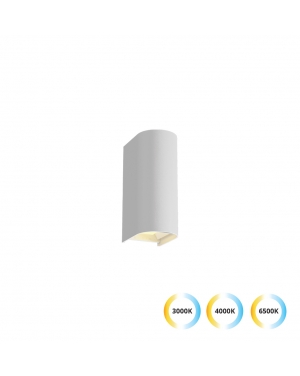 Аплик бял L:69 Azores 10W 390 Lm / 450 Lm / 450Lm 3000K/4000K/6500K с CCT ключ 220-240V AC IP65 LED осветление
