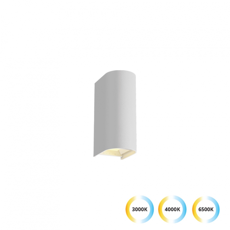 Аплик бял L:69 Azores 10W 390 Lm / 450 Lm / 450Lm 3000K/4000K/6500K с CCT ключ 220-240V AC IP65 LED осветление