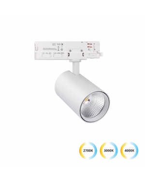 Шинен спот Light 15/20/30W бял Kento 15W/20W/30W 3000 Lm max 2700K/3000K/4000K 220-240V AC IP20 LED осветление