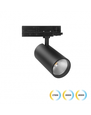 Шинен спот Light 15/20/30W черен Kento 15W/20W/30W 3000 Lm max 2700K/3000K/4000K 220-240V AC IP20 LED осветление