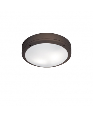 Плафон кафяв Round Leros 2 x Max 18W 220-240V AC IP54 LED осветление