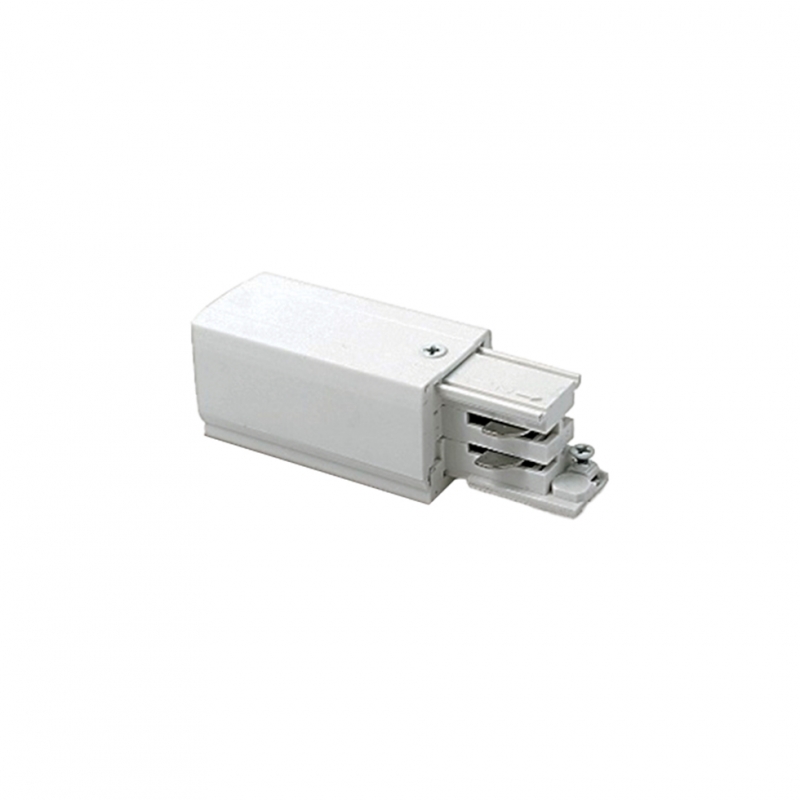 Релса Захранващ модул бял 220-240V AC IP20 Track Power Feed бял 220-240V AC IP20 LED осветление