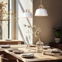 Полилей Щипка за осветление 1 x Макс. 40W 220-240V AC IP20 - Бяло Пендел Щипка за осветление 1 x Max 40W 220-240V AC IP20 LED осветление