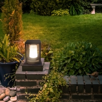 Външна подова лампа Square Korey 1 x Max 40W 220-240V AC IP54 LED осветление