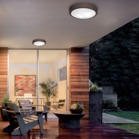 Плафон кафяв Round Leros 2 x Max 18W 220-240V AC IP54 LED осветление