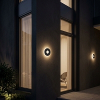 Аплик черен Santorini 9W 444 Lm 3000K 220-240V AC IP44 LED осветление