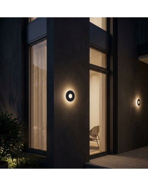 Аплик черен Santorini 9W 444 Lm 3000K 220-240V AC IP44 LED осветление