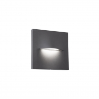 Аплик Dark сив Square Vita 3W 170 Lm 3000K 220-240V AC IP65 LED осветление