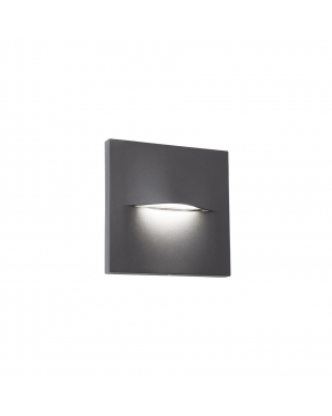 Аплик Dark сив Square Vita 3W 170 Lm 3000K 220-240V AC IP65 LED осветление