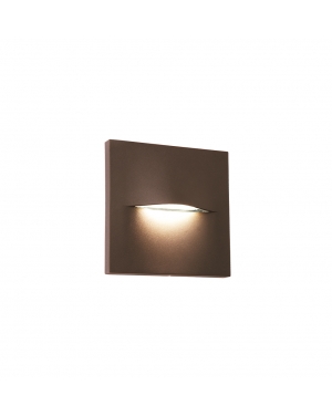Аплик кафяв Square Vita 3W 170 Lm 3000K 220-240V AC IP65 LED осветление