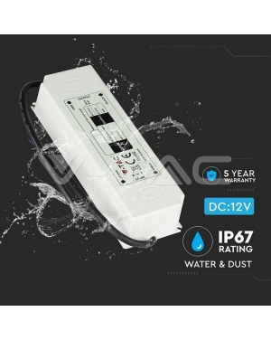 100W Захранване Plastic 12V IP67 5 год. Гаранция 12V LED захранвания