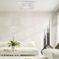 80W Двоен Пендел D:750*750*125 3000К Димиращ Бял LED плафони без сензори