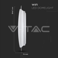 LED Плафониера - 40W SMART Ф350 Звезди Топла + Студена Светлина LED плафони без сензори