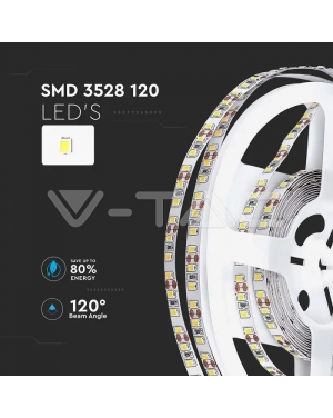 LED Лента SMD3528 - 120/1 Топло Бяла Невлагозащитена 12V LED ленти