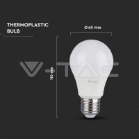 10.5W A60 LED PLASTIC BULB-SAMSUNG CHIP COLORCODE:6500K E27 LED крушки Е27