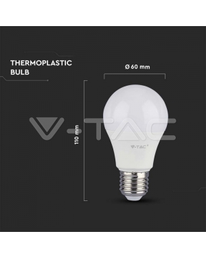 10.5W A60 LED PLASTIC BULB-SAMSUNG CHIP COLORCODE:6500K E27 LED крушки Е27