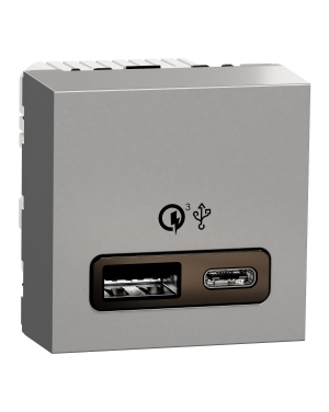 Двойно USB Quick Charge A+C 18W NEW UNICA контакти и ключове