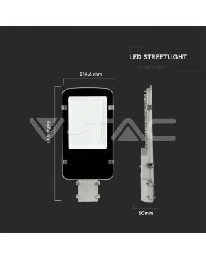 LED Улична Лампа SAMSUNG Чип 50W Сиво Тяло 6500K LED улично осветление
