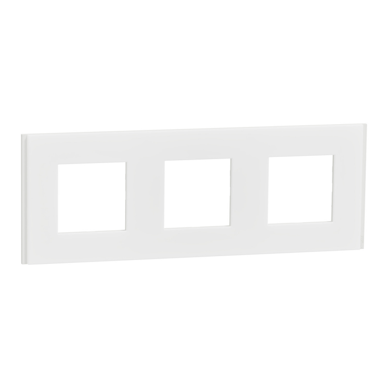 Тройна рамка New Unica Deco, бял мат Тройна рамка New Unica Deco, бял мат NEW UNICA контакти и ключове