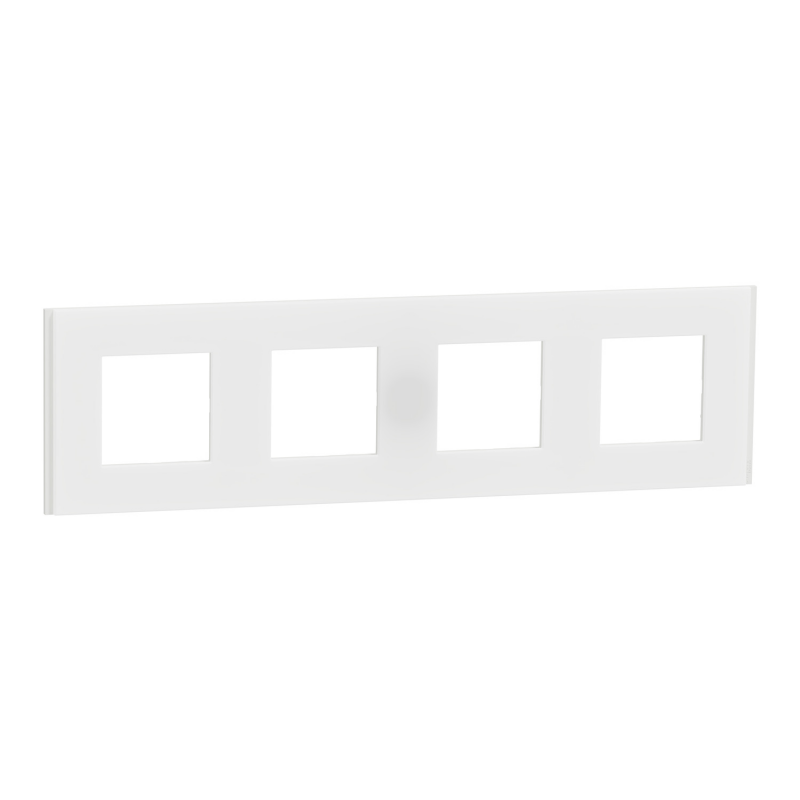 Четворна рамка New Unica Deco, бял мат Четворна рамка New Unica Deco, бял мат NEW UNICA контакти и ключове