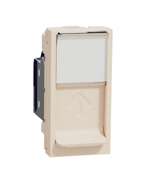 Единична розетка RJ45 Cat 6A FTP 1 модул NEW UNICA контакти и ключове