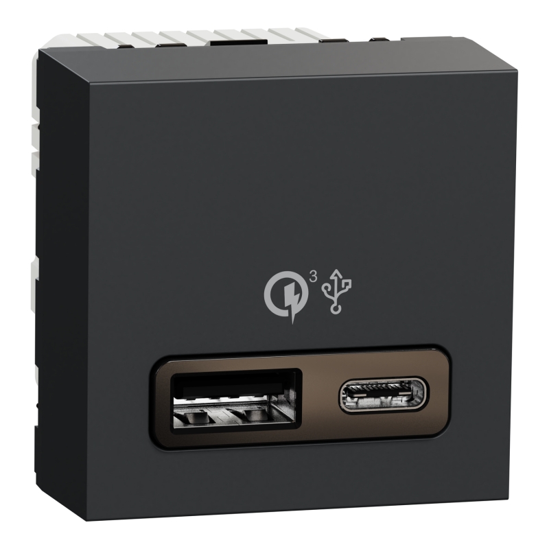 Двойно USB Quick Charge A+C 18W NEW UNICA контакти и ключове
