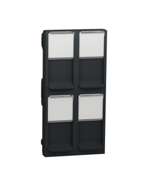 капак за RJ45 2xKeystone/Systimax 4 модула NEW UNICA контакти и ключове