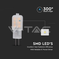 LED Крушка - SAMSUNG ЧИП 1.1W G4 6400K LED крушки G4