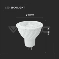 LED Крушка - SAMSUNG ЧИП 6.5W GU10 MR16 110° 4000K LED Крушка - SAMSUNG ЧИП 6.5W GU10 MR16 110° 4000K LED крушки MR16/GU5,3