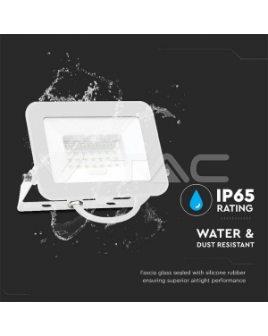 30W LED Прожектор SAMSUNG ЧИП PRO-S Бяло Тяло 6500К LED прожектори