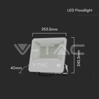 100W LED Прожектор SAMSUNG Чип 1м Кабел Черно Тяло 4000K LED прожектори