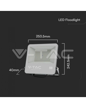 100W LED Прожектор SAMSUNG Чип 1м Кабел Черно Тяло 6400K LED прожектори