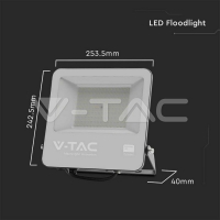 100W LED Прожектор SAMSUNG ЧИП SMD Черно Тяло 4000К LED прожектори
