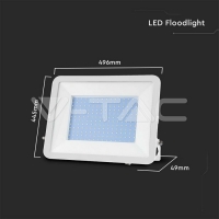 300W LED Прожектор SAMSUNG ЧИП PRO-S Бяло Тяло 6500К LED прожектори