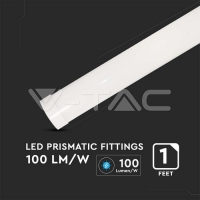 10W LED Линейно Тяло SAMSUNG ЧИП 30cм 6500K 120lm/W Линейни LED тела за открит монтаж
