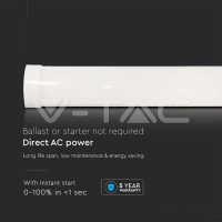 10W LED Линейно Тяло SAMSUNG ЧИП 30cм 6500K 120lm/W Линейни LED тела за открит монтаж