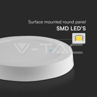 6W LED SAMSUNG CHIP Backlit Panel Surface Mounted Кръг4000K Линейни LED тела за открит монтаж