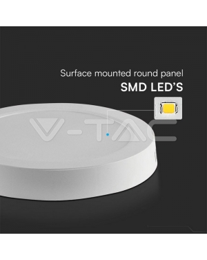 6W LED SAMSUNG CHIP Backlit Panel Surface Mounted Кръг4000K Линейни LED тела за открит монтаж