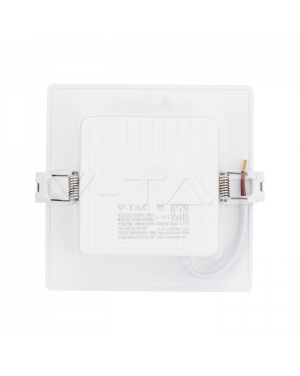 6W LED SAMSUNG CHIP Backlit Panel Recessed - Квадрат 3000K LED панели за скрит монтаж