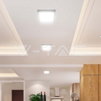 6W LED SAMSUNG CHIP Backlit Panel Surface Mounted Квадрат 3000K Линейни LED тела за открит монтаж