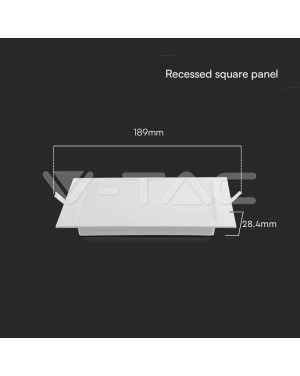 12W LED SAMSUNG CHIP Backlit Panel Surface Mounted Квадрат 6500K LED панели за скрит монтаж