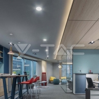 18W LED SAMSUNG CHIP Backlit Panel Recessed - Кръг3000K LED панели за скрит монтаж