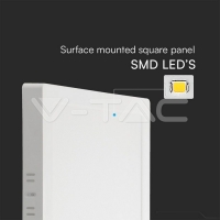 18W LED SAMSUNG CHIP Backlit Panel Surface Mounted Квадрат 4000K LED панели за външен монтаж на осветление