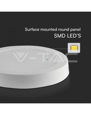 24W LED SAMSUNG Чип Backlit Мини Панел Външен монтаж Кръг 4000K LED панели за външен монтаж на осветление