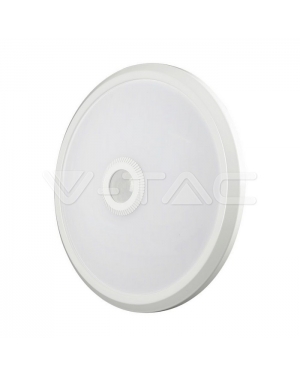12W LED Плафон Със Сензор SAMSUNG CHIP 3IN1 Кръг Бяло Тяло LED плафони със сензори